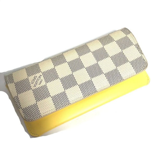 LOUIS VUITTON Damier Azur Etui Lunette Woody glasses sunglasses case - Picture 2 of 13